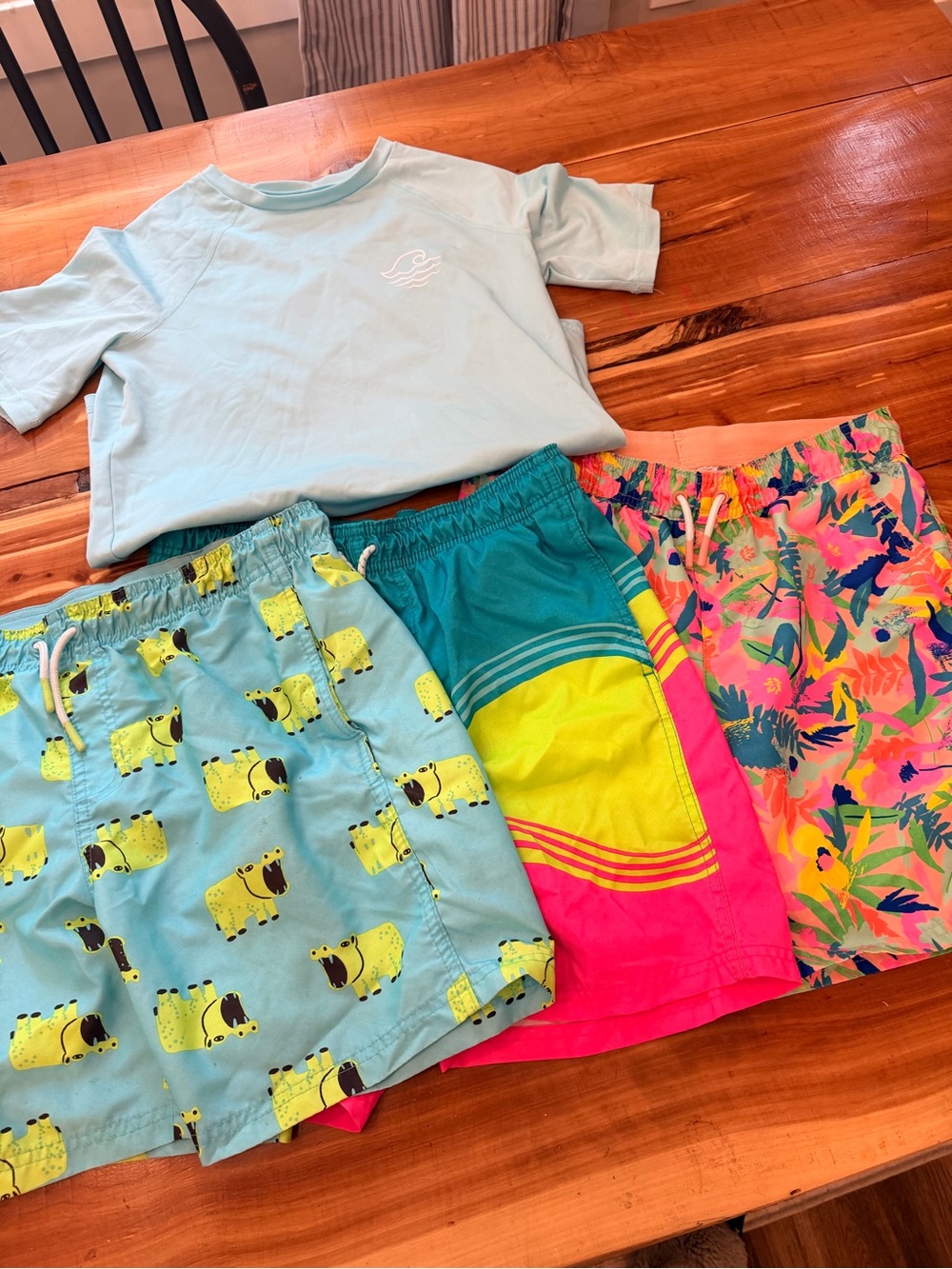 Cat & Jack Target Boys XL Swim Lot of 4, Size XL/14, GUC, Summer Lot!